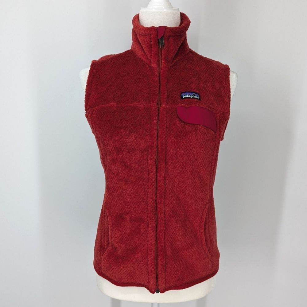 Patagonia Women's Re-Tool Vest Cochineal Polartec Zip-Up Thermal Pro Small